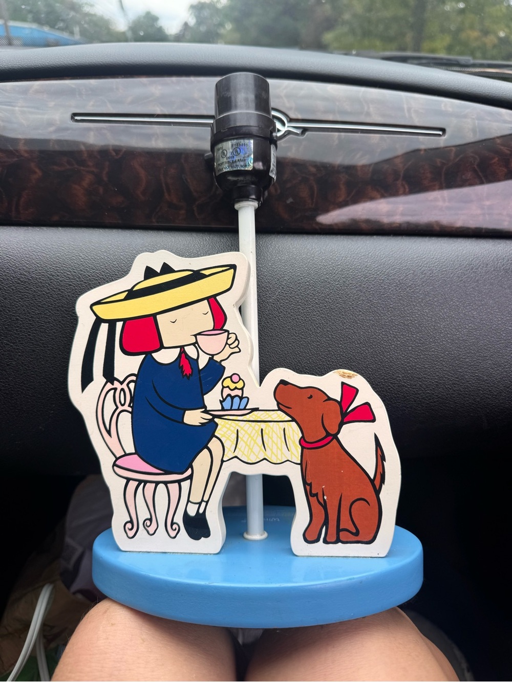 2003 rare MADELINE and GENEVIEVE child's desk lamp